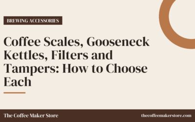 Coffee Scales, Gooseneck Kettles, Filters and Tampers: How to Choose Each