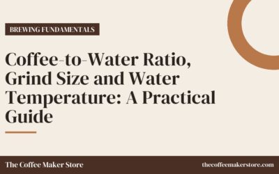 Coffee-to-Water Ratio, Grind Size and Water Temperature: A Practical Guide