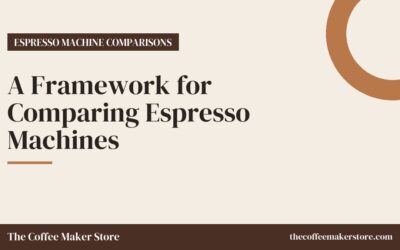 A Framework for Comparing Espresso Machines